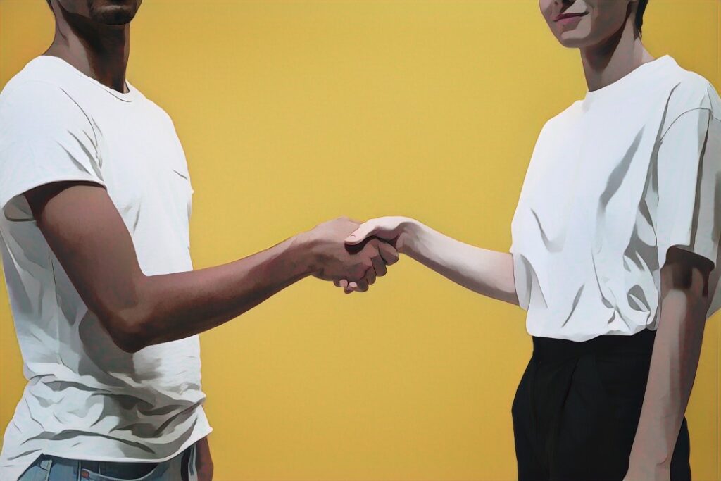 account-based marketing handshake